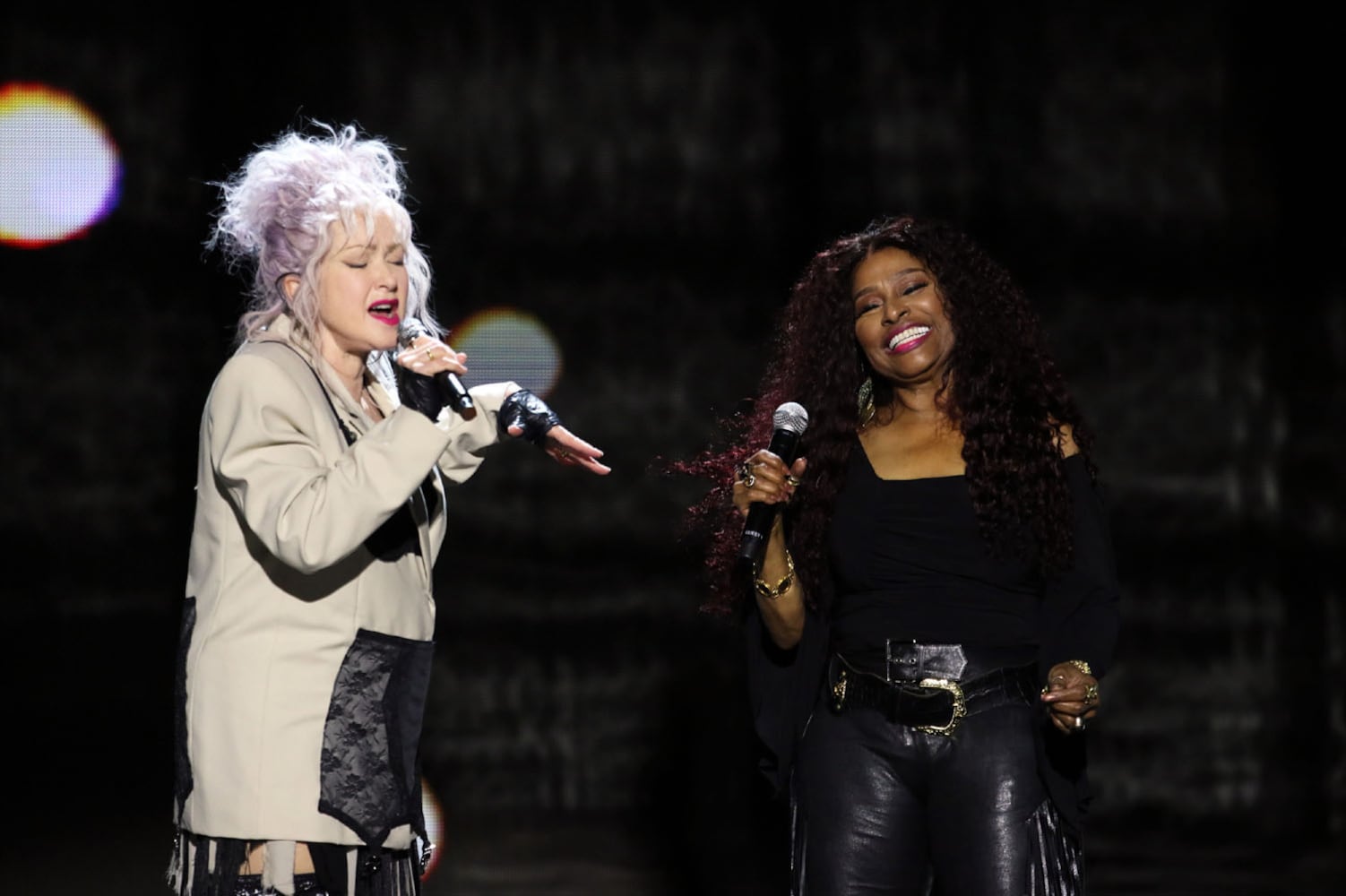 Chaka Khan and Cyndi Lauper