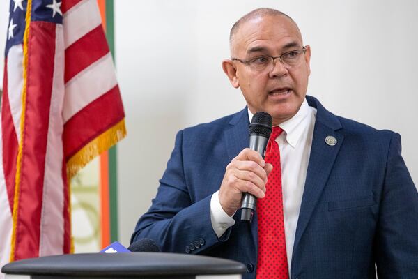 Fitness enthusiast and Labor Commissioner Bruce Thompson turned some heads with a Halloween video that he posted on Facebook. (Katelyn Myrick/katelyn.myrick@ajc.com)