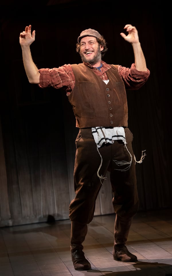 The Israeli theater artist Yehezkel Lazarov plays Tevye in “Fiddler on the Roof,” at the Fox Theatre through Sunday, Nov. 14.
Courtesy of Joan Marcus