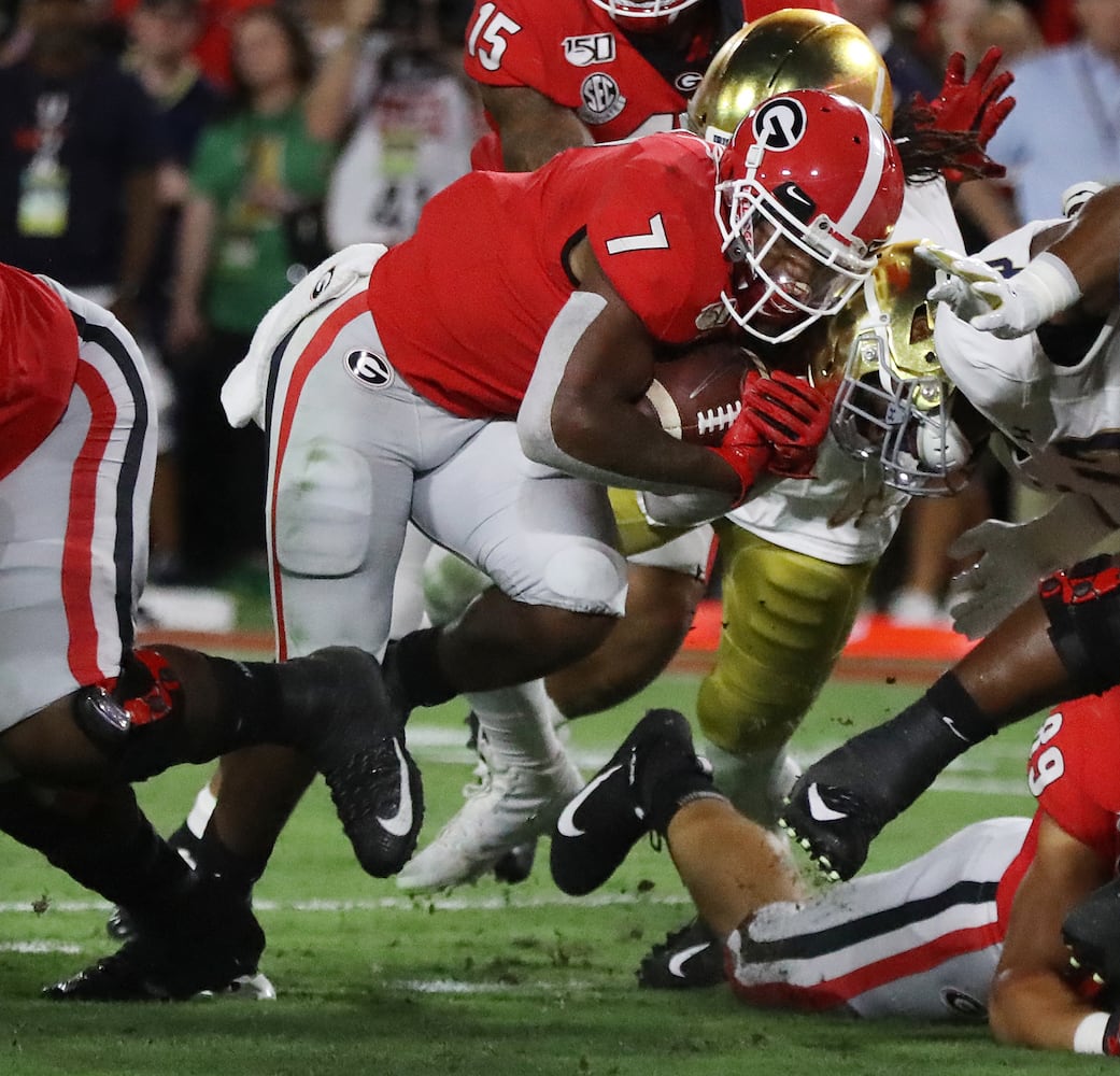 Photo: Bulldogs tested by Notre Dame in Athens