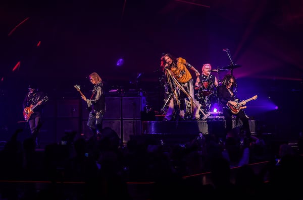 Aerosmith has stocked it Las Vegas residency with lasers, pyro and other grandiose touches.  Photo: Katarina Benzova