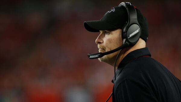 Falcons Head coach Dan Quinn watches on during the fourth quarter Nov. 3, 2016 at Raymond James Stadium in Tampa.