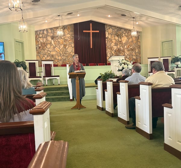 Kim Fuller, Jimmy Carter's niece, teaches Sunday school at Maranatha Baptist Church in Plains, Georgia on Sunday, Jan. 5, 2025.