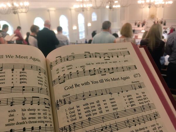  The violence in Charlottesville on Saturday inspired a prayer Sunday morning. Photo: Jennifer Brett