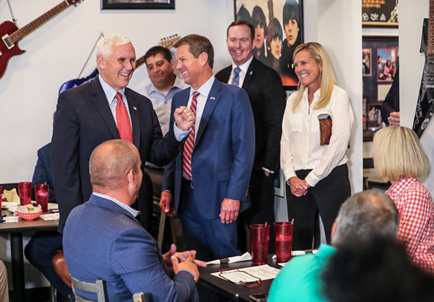 PHOTOS: Pence visits Georgia, praises state’s pandemic response