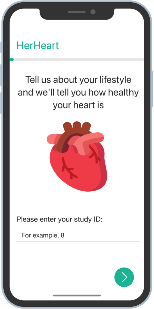 The HerHeart quiz for young women is available online. (Courtesy of Emory University)