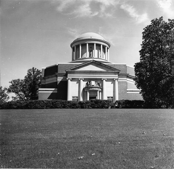 The Hebrew Benevolent Congregation Temple on Peachtree Street in Atlanta was bombed in October 1958. AJC FILE