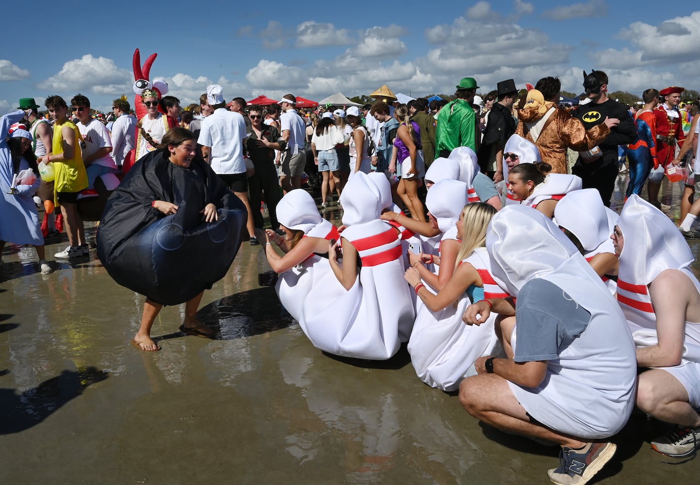 Frat Beach ahead of Georgia Florida game