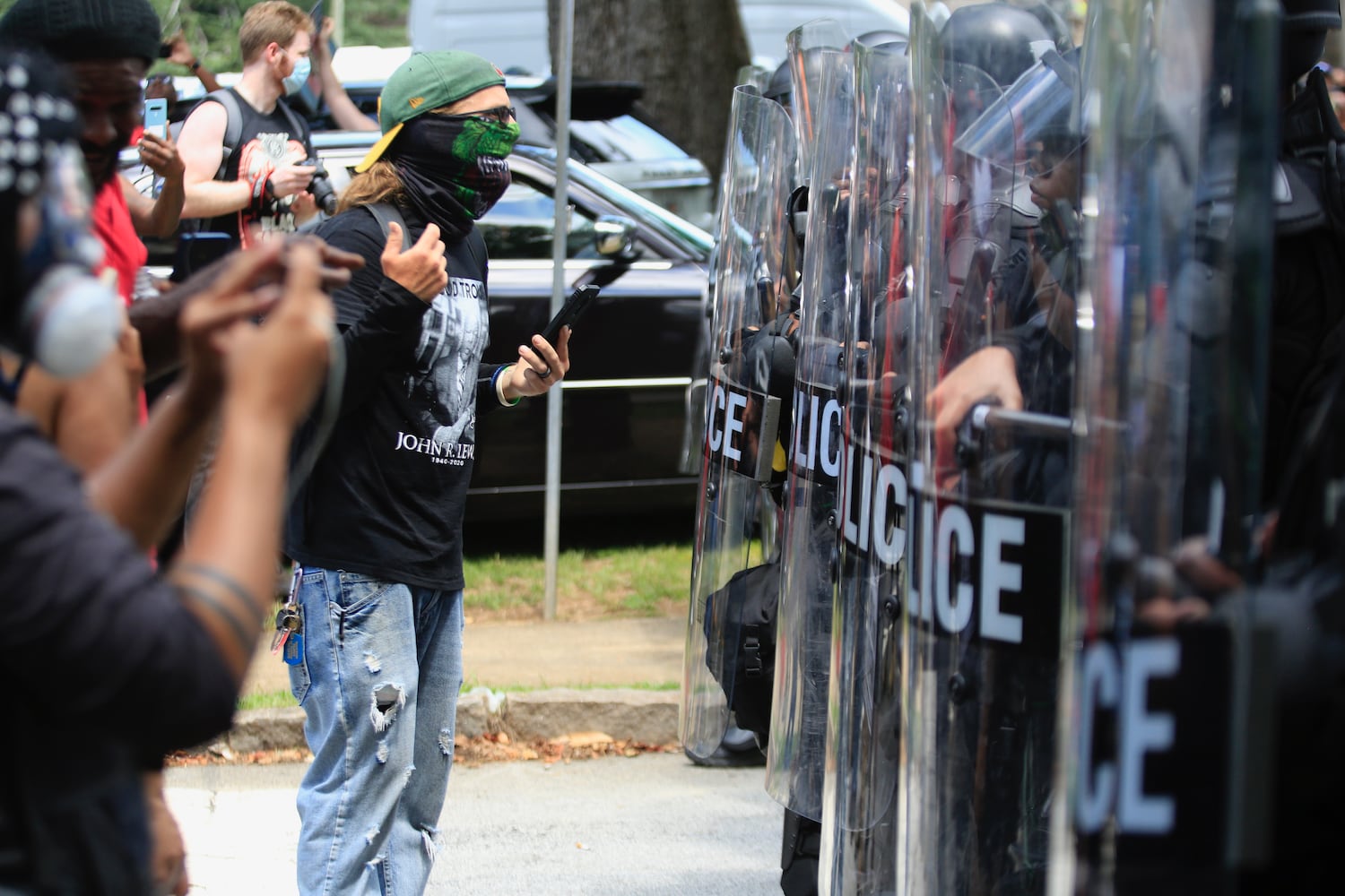 Stone mountain protest