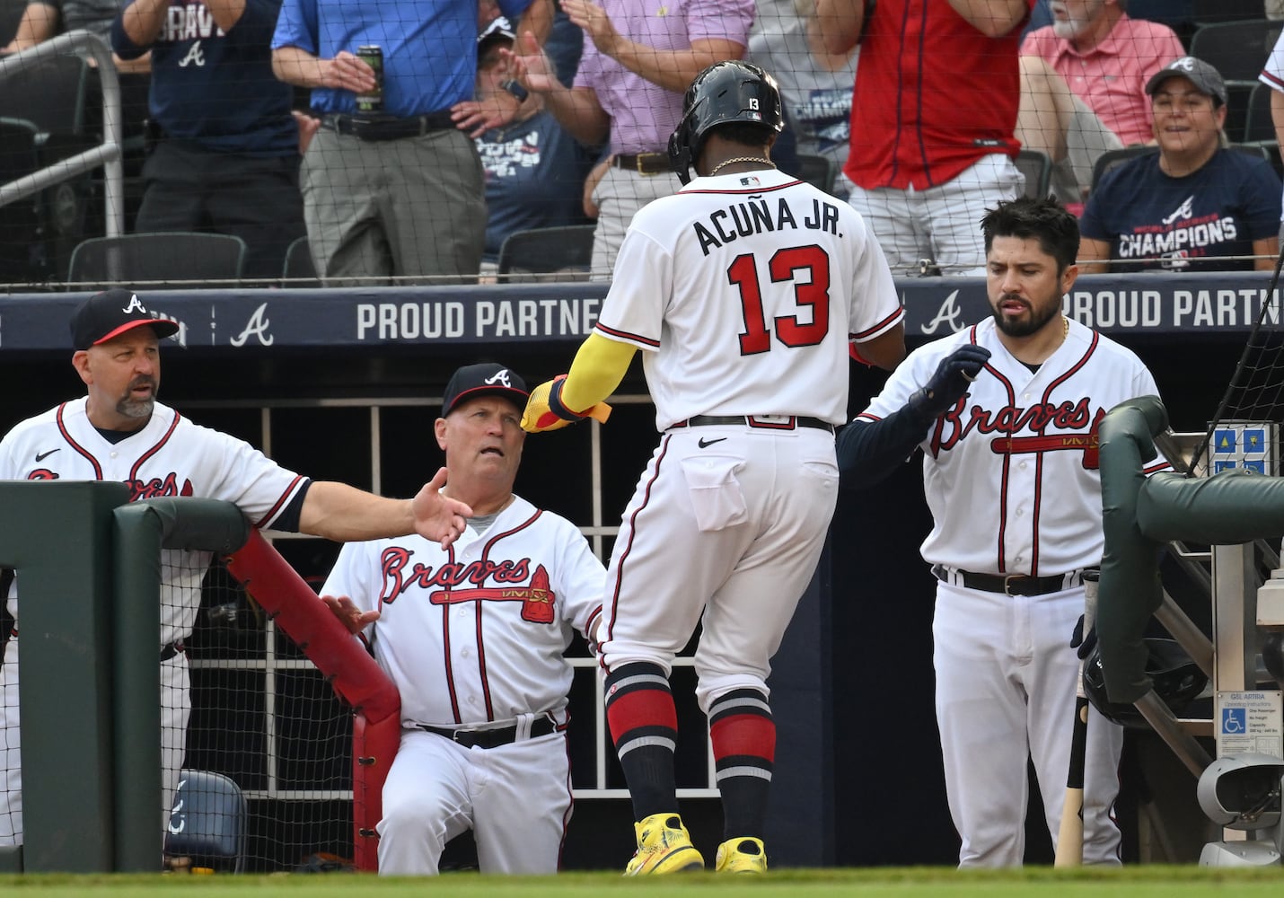 Braves-Angels Saturday photo