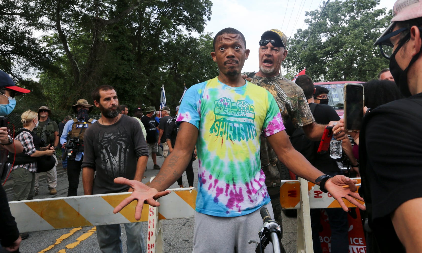 Stone mountain protest