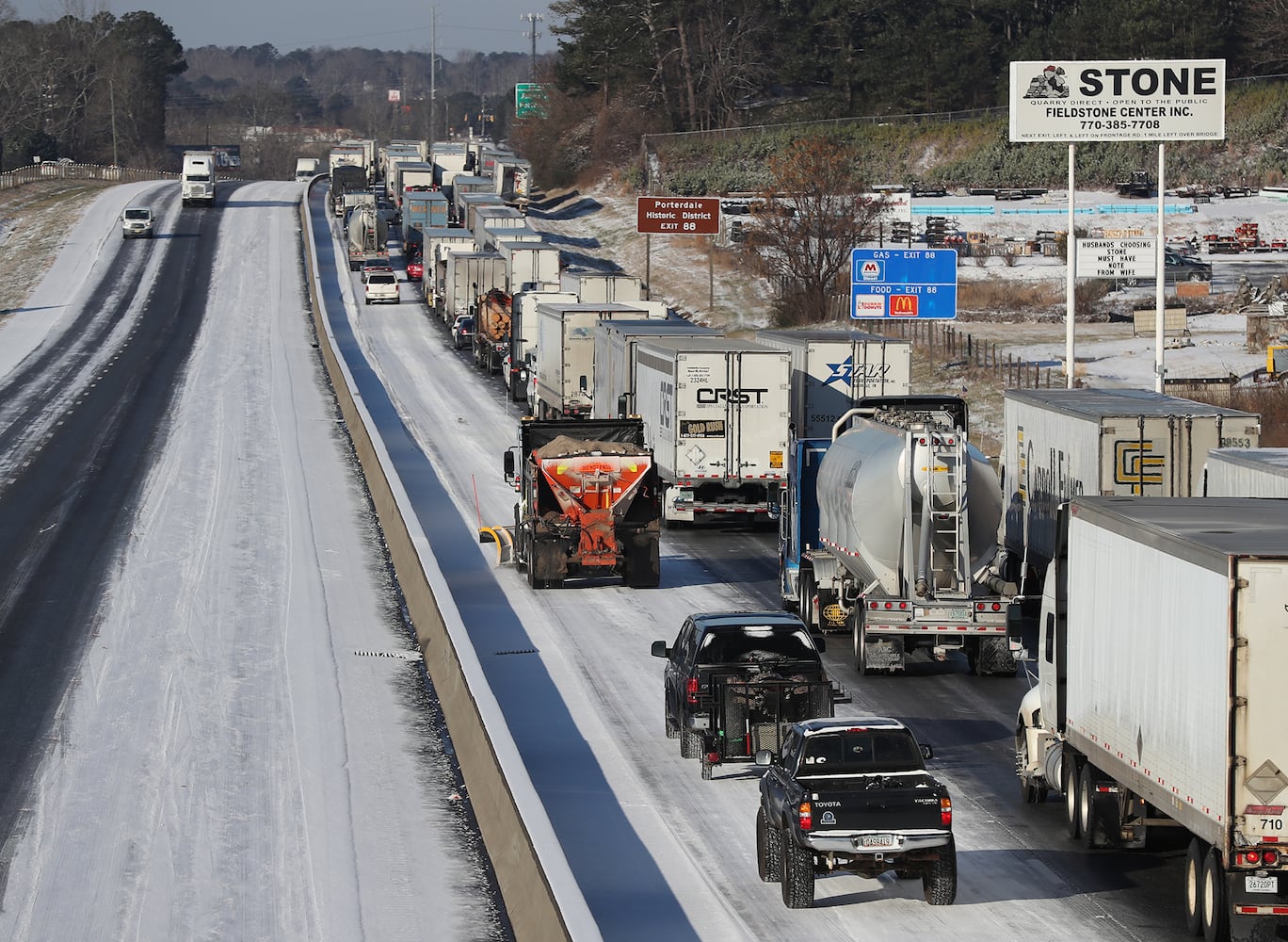 Photos: Frigid cold and snow move in to metro Atlanta