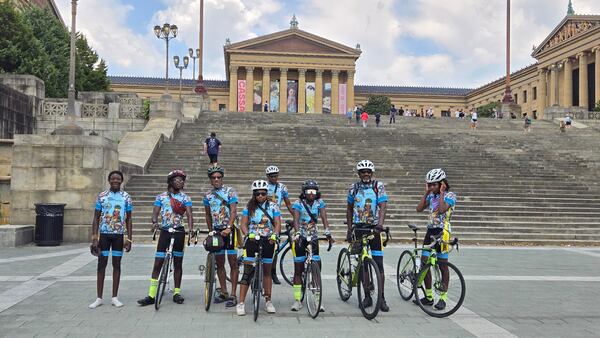 Members of the BRAG Dream Team from Atlanta and Brunswick pose in Washington D.C. It was one of the stops along their epic ride on the East Coast Greenway from Miami to Maine in celebration of the group's 30th anniversary. Courtesy of the Dream Team