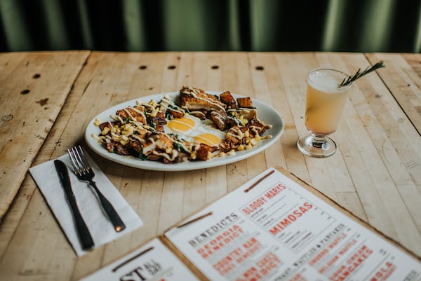 West Egg Cafe’s Fried Chicken Hash. (Courtesy of West Egg Cafe)