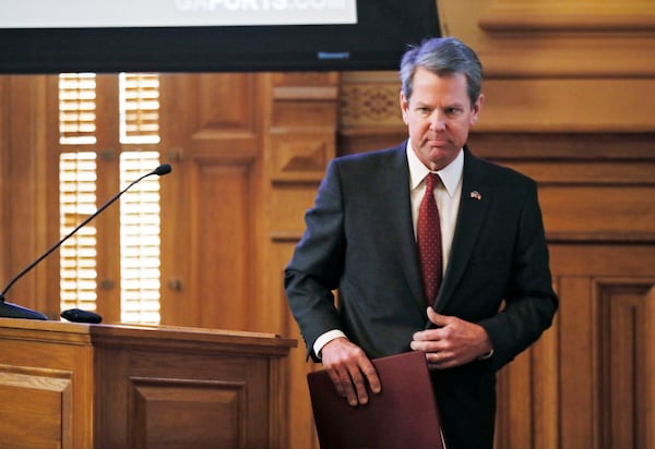 Georgia Gov. Brian Kemp. Bob Andres / bandres@ajc.com