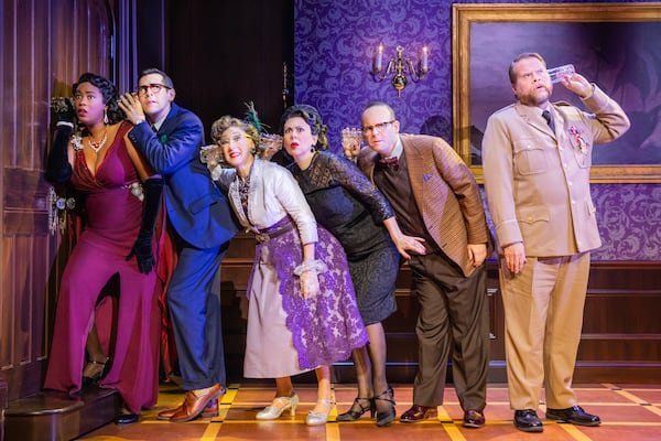 The board game-turned-Broadway-show “Clue” comes to the Fox Theatre from Jan. 28 to Feb. 1. Courtesy of Evan Zimmerman for MurphyMade