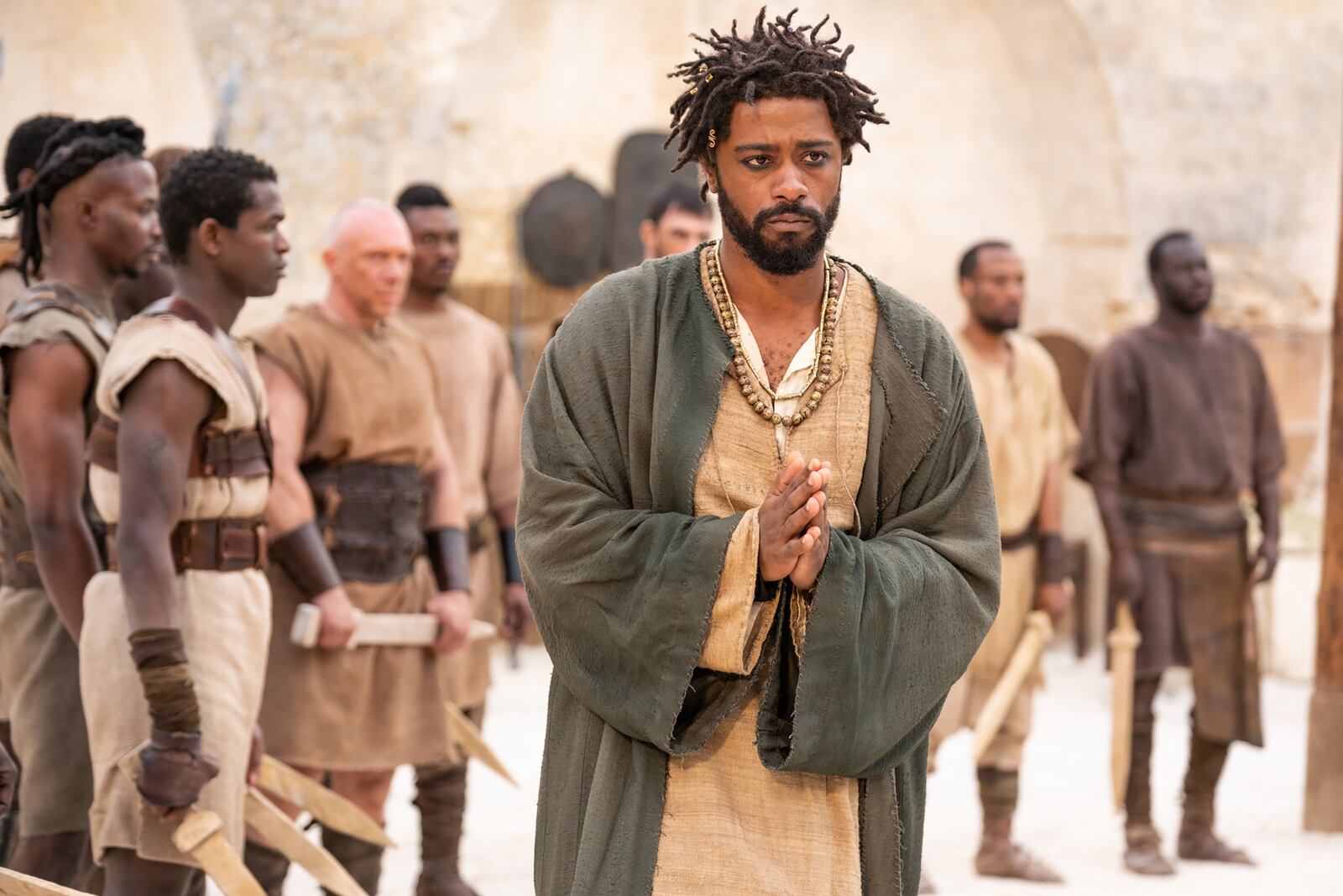 LaKeith Stanfield as Clarence in “The Book of Clarence." (Moris Puccio/Legendary Entertainment/TNS)