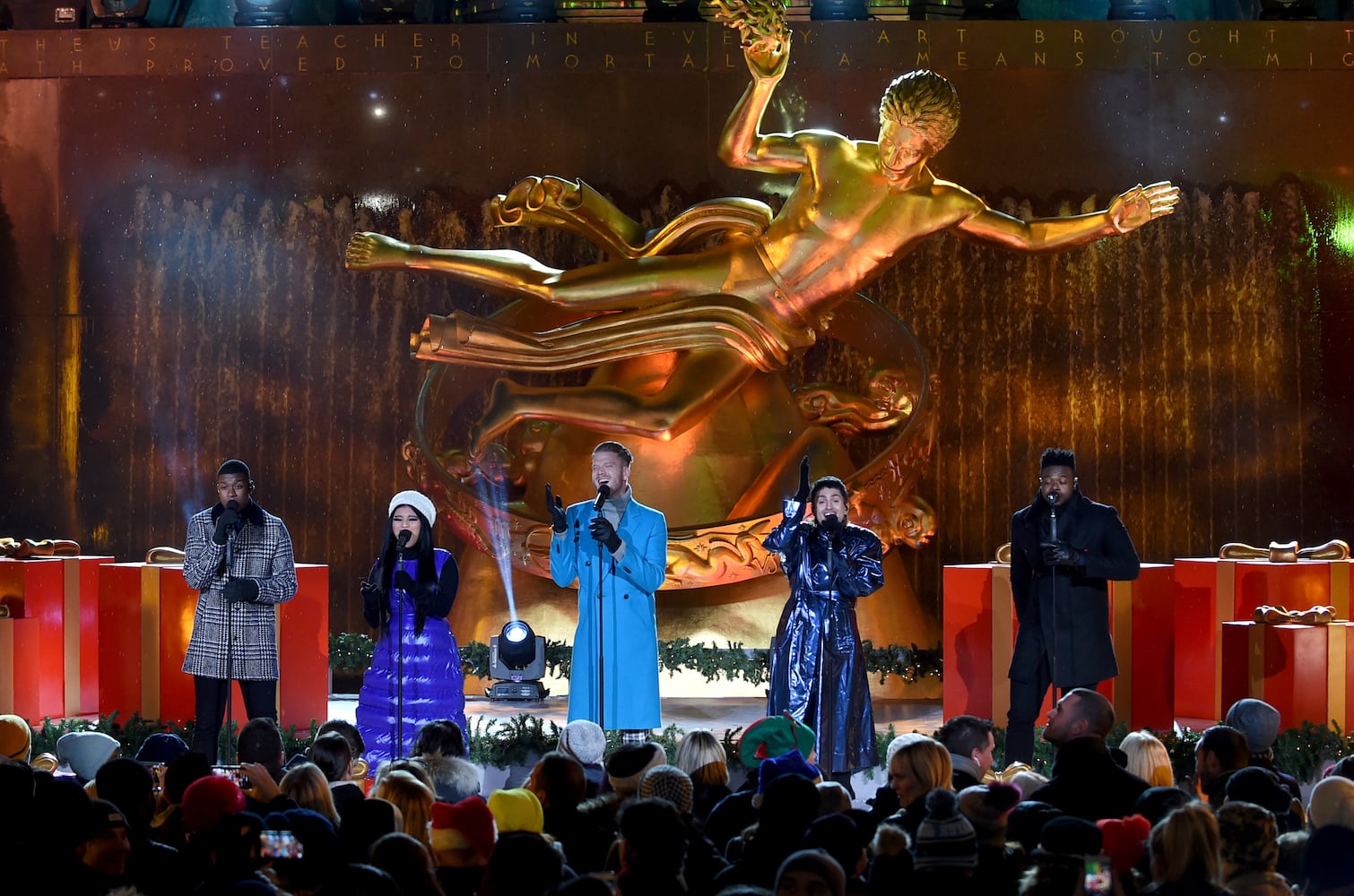 Photos: Rockefeller Center Christmas Tree Lighting 2018