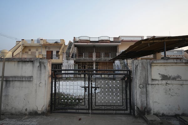 House of Baldevbhai Patel, father of Jagdish Patel, who froze to death with his wife, son and daughter, in their bid to cross over to the United States from the Canada border, at Dingucha village in Gandhinagar district of Gujarat state, India, Tuesday, Nov. 12, 2024. (AP Photo/Ajit Solanki)