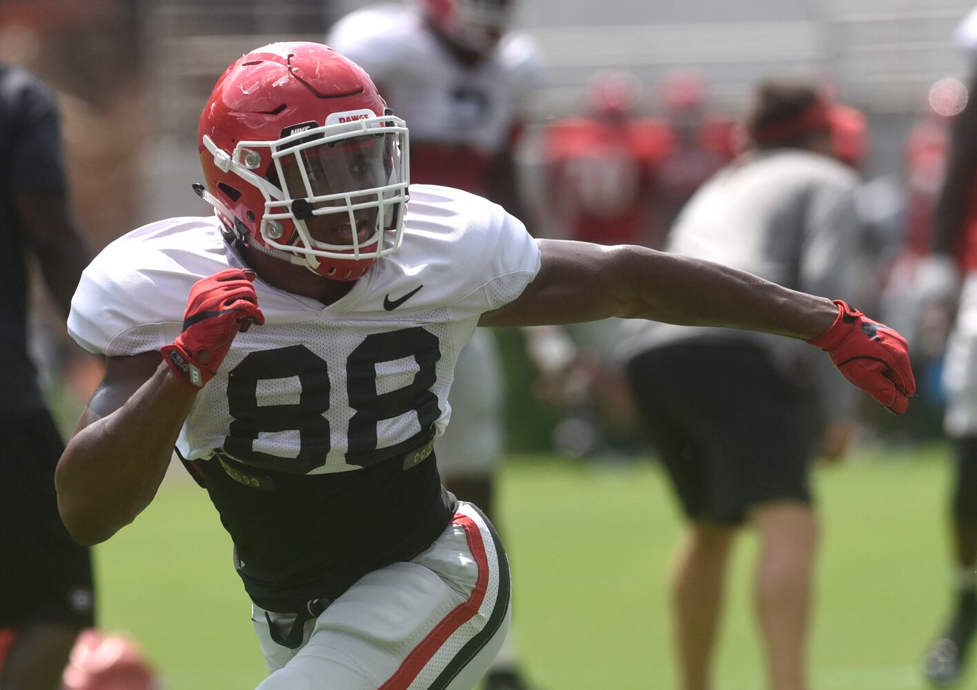 Photos: Bulldogs working hard even on Fan Day