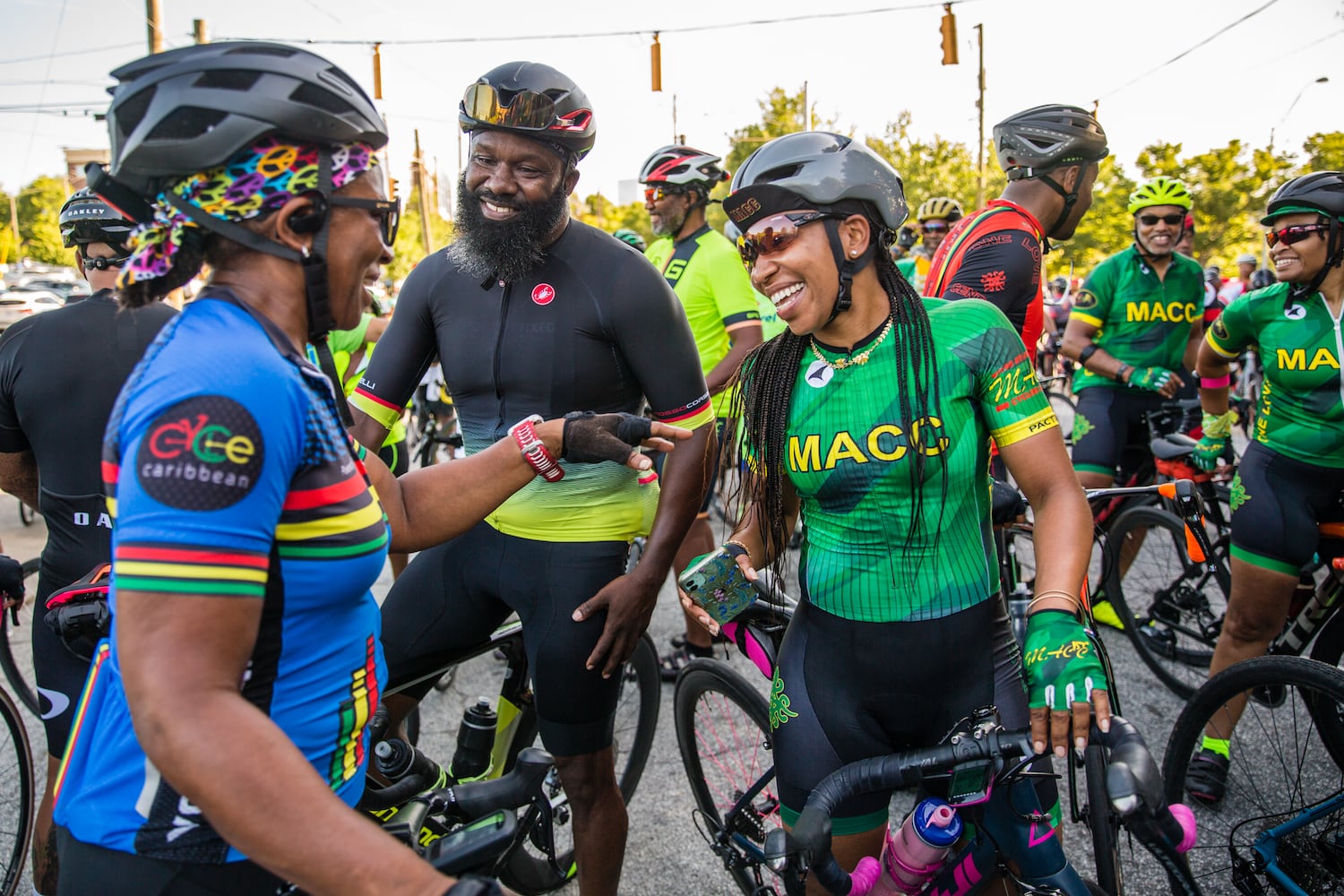 John Lewis memorial bike ride on the anniversary of his death.