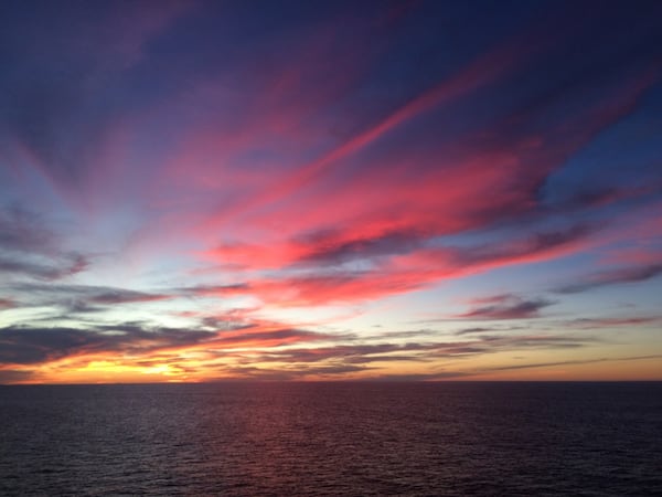 "The sky was on fire.  Stunning beautiful sunset along the Mexican Baja Peninsula. This was taken during a LA to Miami cruise December 2018," wrote Glen Gesler of Milton.