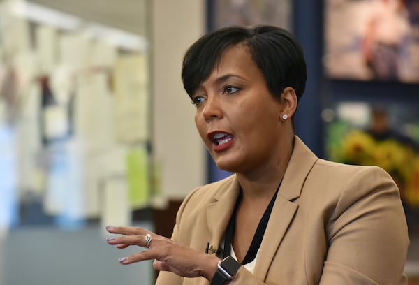 December 19, 2018 Dunwoody - Atlanta Mayor Keisha Lance Bottoms speaks before the Atlanta Journal Constitution editorial board meeting on Wednesday, December 19, 2018. HYOSUB SHIN / HSHIN@AJC.COM