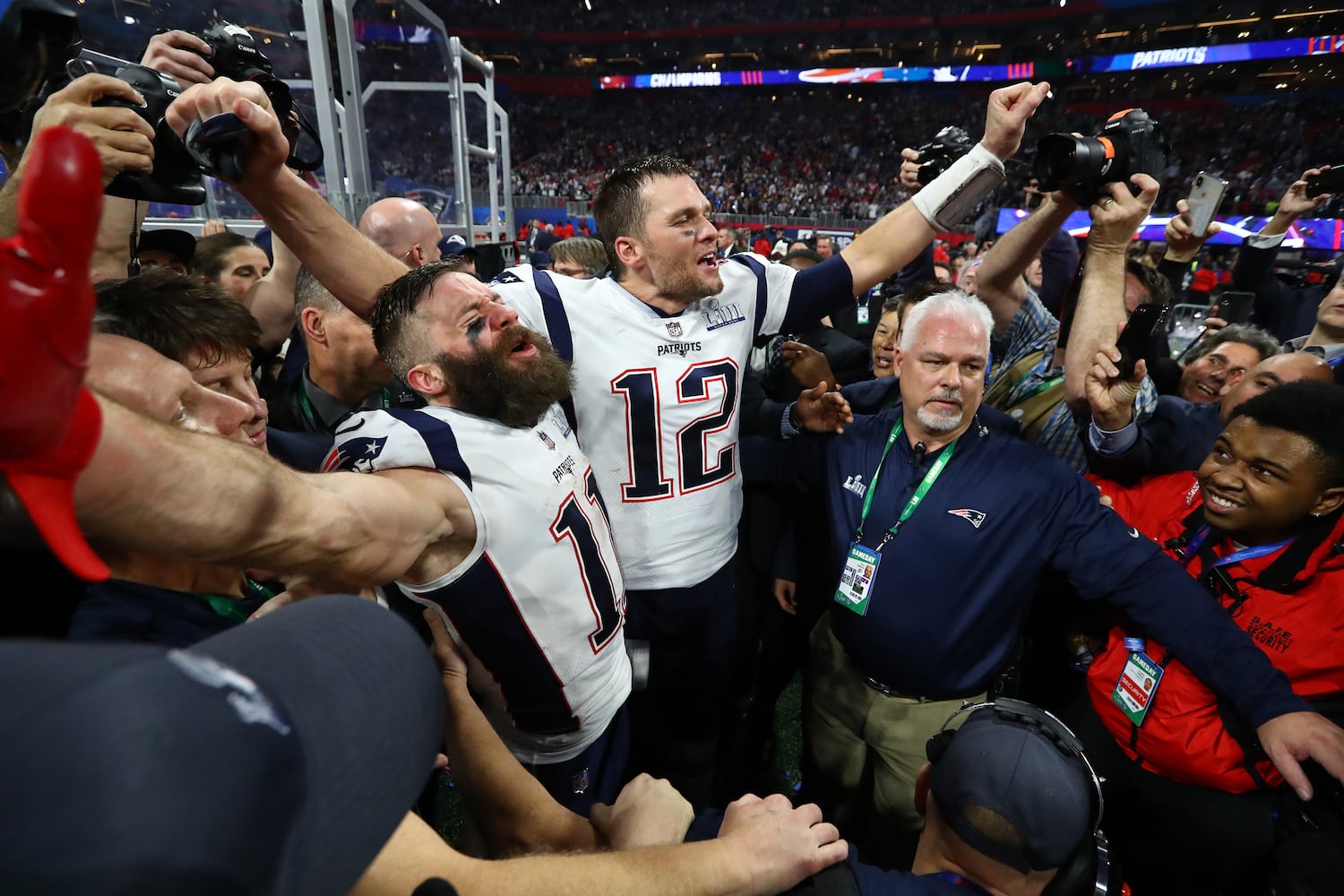 Photos: Patriots celebrate, Rams commiserate at Super Bowl