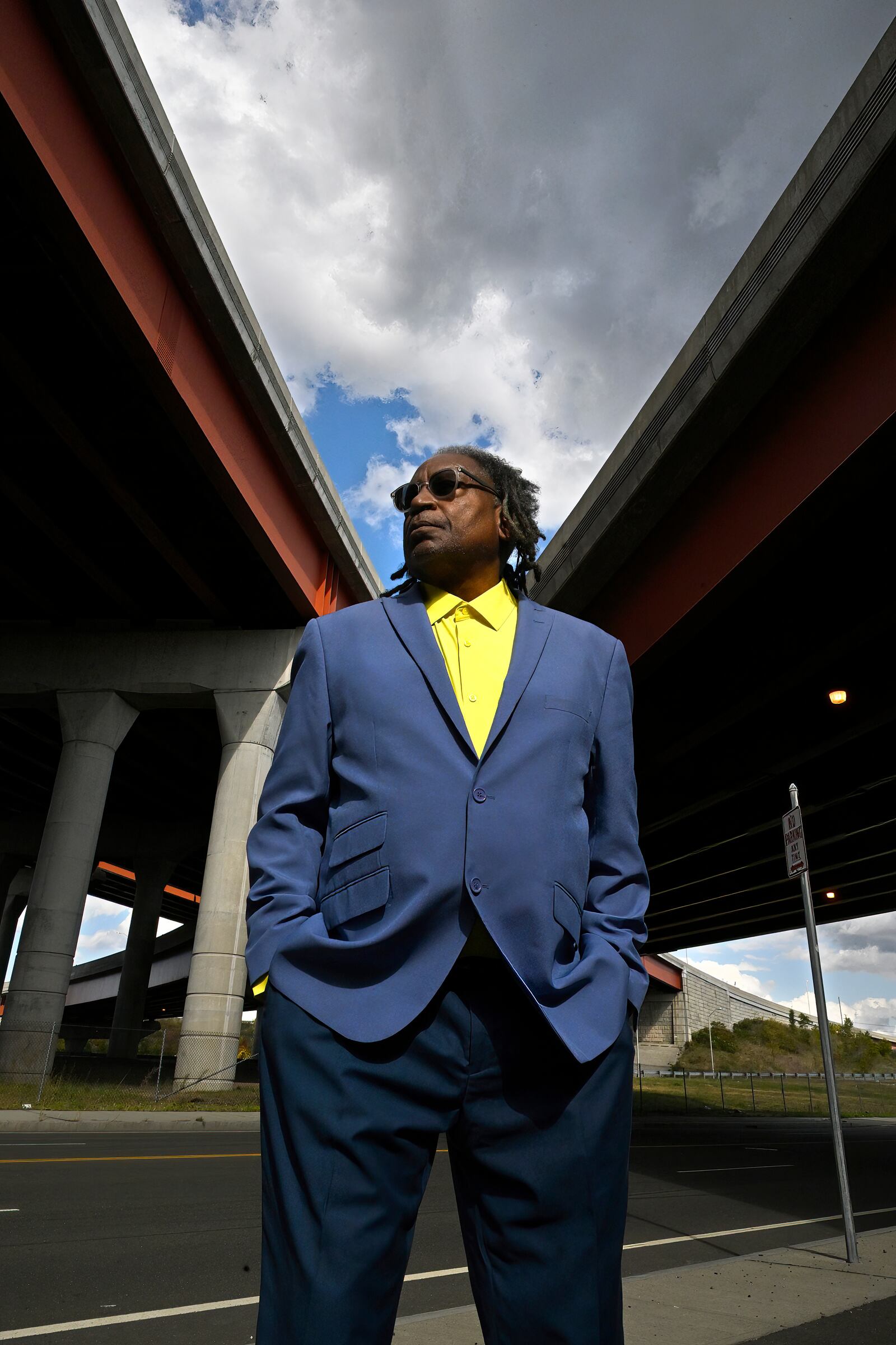 City Alder Thomas Ficklin Jr., who died suddenly at his home on Oct. 9 at the age of 75, poses Wednesday, Oct. 9, 2024, where a site was proposed for the nation's first African American college back in 1831, in New Haven, Conn. (AP Photo/Jessica Hill)