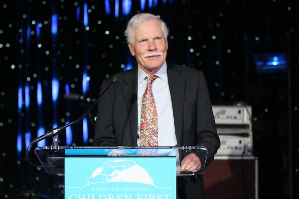 ATLANTA, GEORGIA - MARCH 30:  Ted Turner speaks at UNICEF's Evening for Children First to Honor Ted Turner on March 30, 2016 in Atlanta, Georgia.  (Photo by Ben Rose/Getty Images for UNICEF)