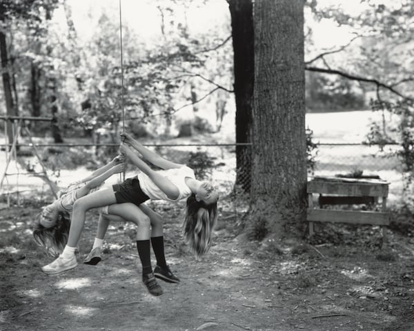 "Robin and Jessie Swinging (At Twelve)" by Sally Mann. Courtesy of Sally Mann