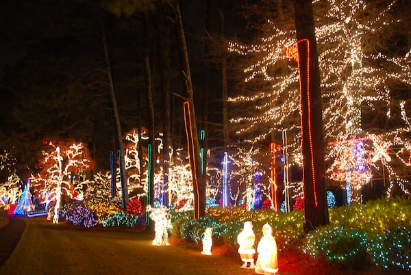 A look at the 275,000-light Christmas display at a home in Kennesaw. Photo courtesy of Richard B. Taylor.