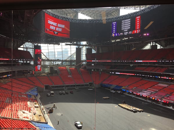  A view of the haloboard and roof.