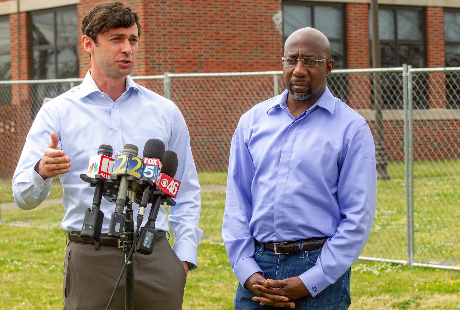 Sens. Raphael Warnock and Jon Ossoff will survey recent storm damage