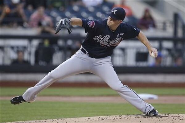 It wasn't Alex Wood's best start, but it was another quality start unrewarded Tuesday in the Braves' 3-2 loss to the Mets. (AP photo)