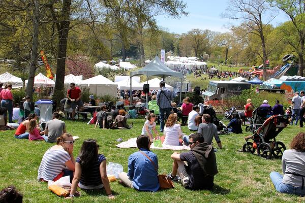 Pick your spot on the grass, listen to music and people watch at the Spring Festival on Ponce. 
Courtesy of the Spring Festival on Ponce.