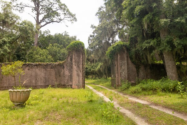 The front gates leading to the Torrey West House on Ossabaw Island on Friday, June 28, 2024. (AJC Photo/Katelyn Myrick)