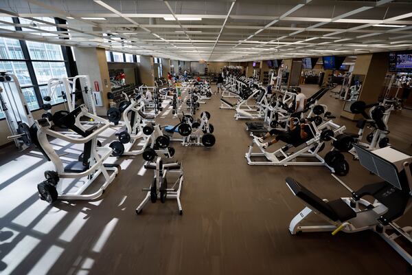 Members of the Life Time gym are seen working out in October 2023.
Miguel Martinez /miguel.martinezjimenez@ajc.com