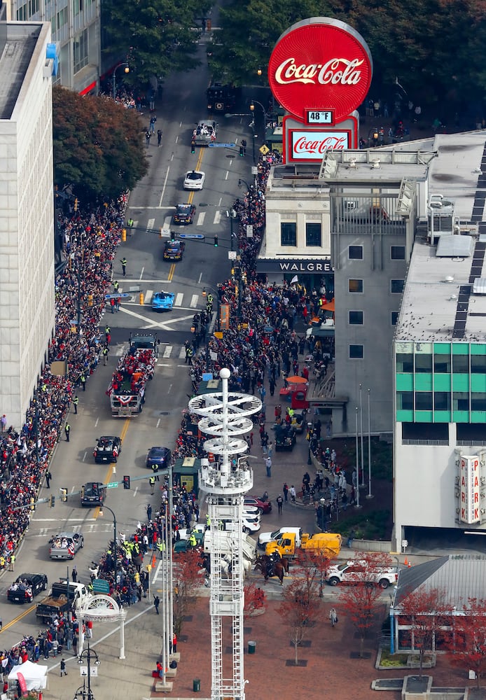 Braves baseball parade