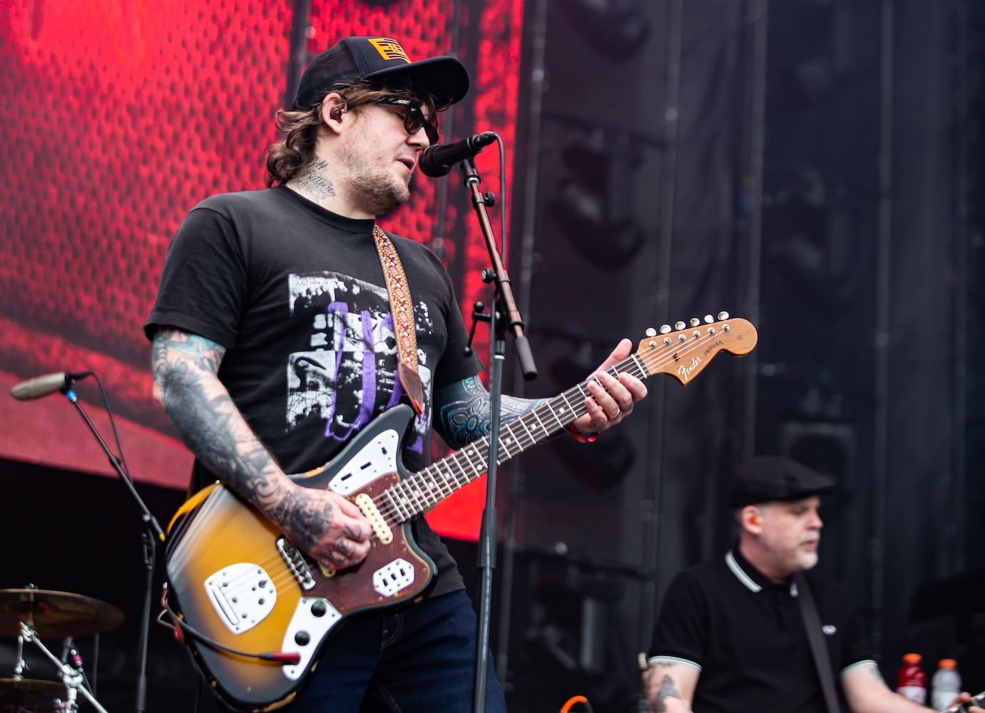 The Gaslight Anthem performs on the Peachtree stage Future Birds perform on the Piedmont stage Shame performs on the Ponce de Leon stage on the second day of the Shaky Knees Music Festival at Atlanta's Central Park on Saturday, May 6, 2023. (RYAN FLEISHER FOR THE ATLANTA JOURNAL-CONSTITUTION)