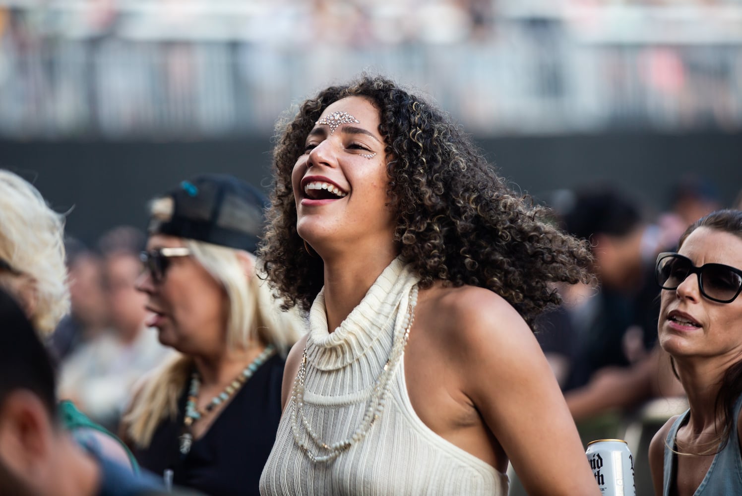 Atlanta, Ga: Girl In Red danced and sang all of her hits to an enthusiastic audience. Photo taken Saturday May 4, 2024 at Central Park, Old 4th Ward. (RYAN FLEISHER FOR THE ATLANTA JOURNAL-CONSTITUTION)