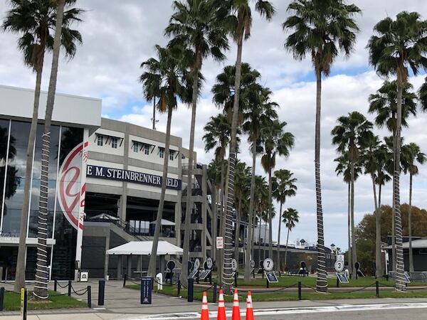 The last game I covered before the sports shutdown was at George M. Steinbrenner Field in Tampa on March 8. I snapped this photo as I was leaving.