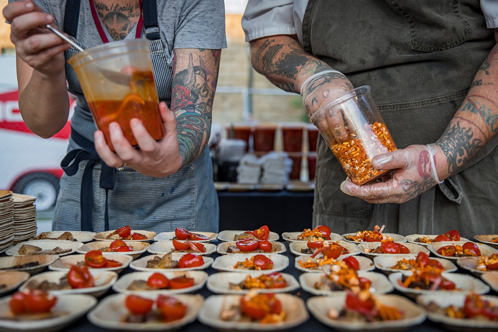 More than 200 chefs and mixologists will hand out samples at the Atlanta Food & Wine Festival. Courtesy of Ben Dashwood/Atlanta Food & Wine