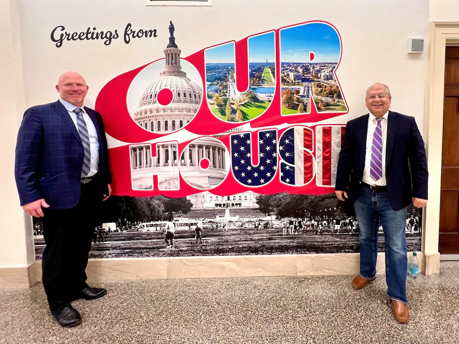 Cochran (left) and former Georgia Council for Recovery official Jeff Breedlove during a trip to Washington, D.C.