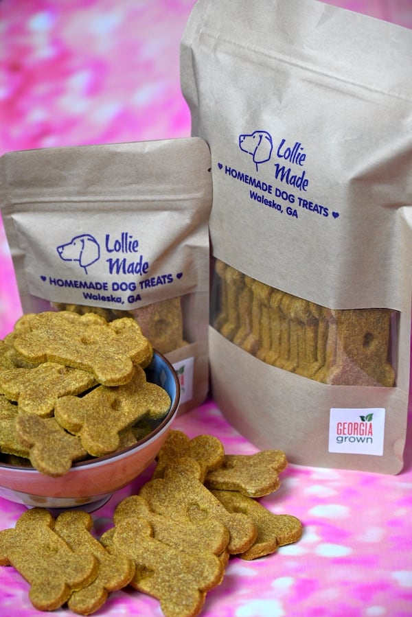 Peanut butter and pumpkin dog treats. Courtesy of Becca McCoy/Leafmore Studios