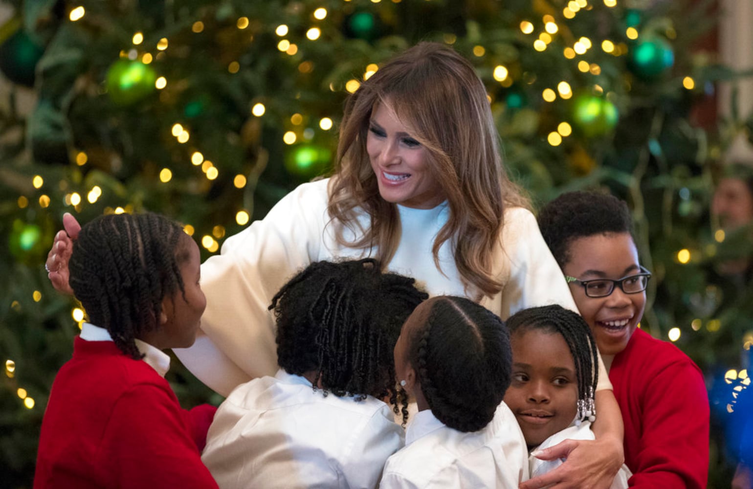 Photos: Melania Trump unveils White House Christmas decorations