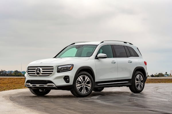 This photo provided by Edmunds shows the Mercedes-Benz GLB. The GLB is a great prick if you want an upscale small SUV that's ideal for driving in the city. (Courtesy of Edmunds via AP)