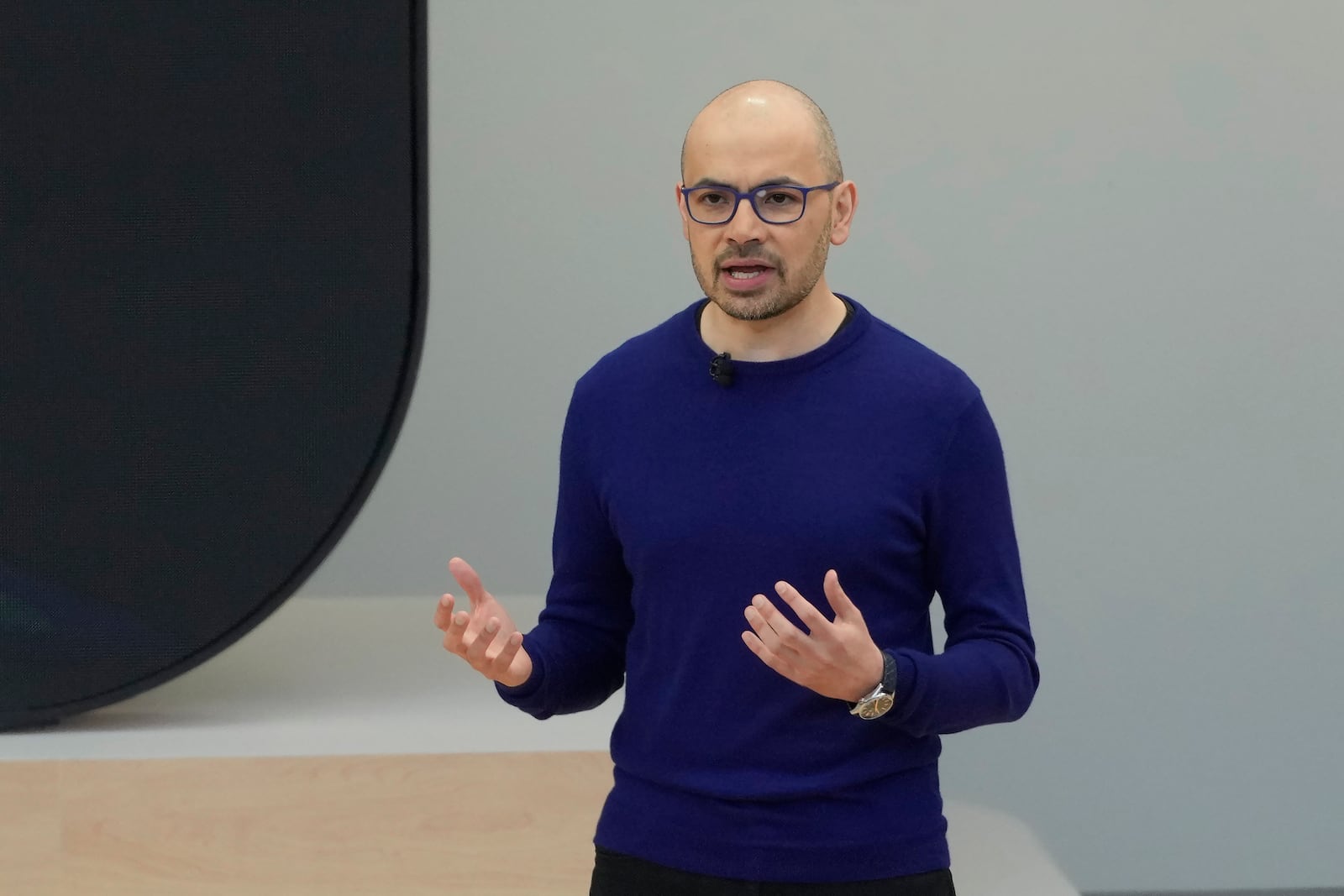 FILE - Demis Hassabis, CEO of DeepMind Technologies, speaks at a Google I/O event in Mountain View, Calif., Tuesday, May 14, 2024. (AP Photo/Jeff Chiu, File)