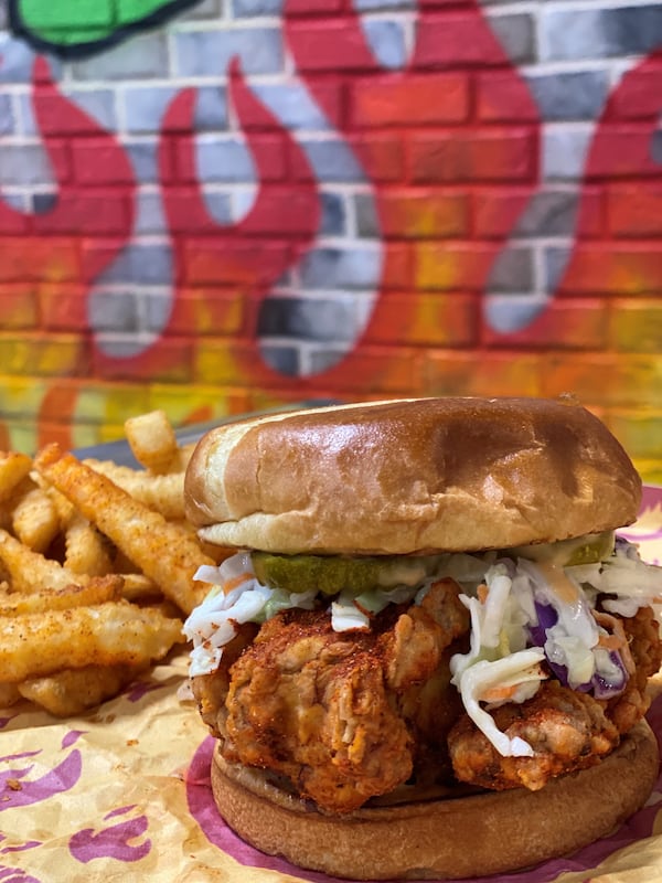 Scoville Hot Chicken makes killer Nashville-style chicken sandwiches. It has stores in Sandy Springs, Athens and, coming March 11, Buckhead. Courtesy of Scoville Hot Chicken