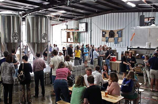 The tasting room at Gate City Brewing in Roswell. Photo Credit - Full Measure Photography - Caroline Carr.